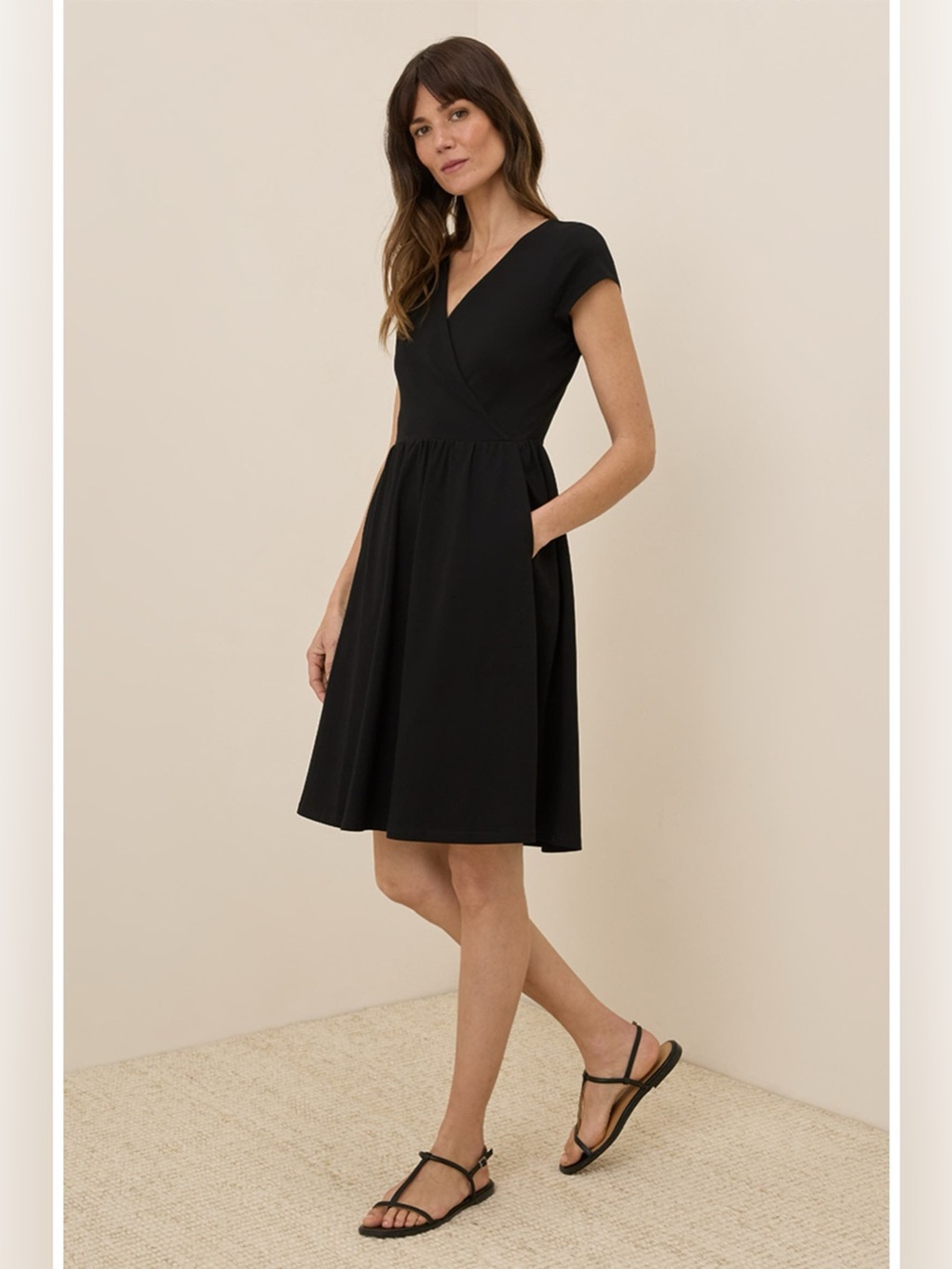 Pact Fit & Flare Crossover Dress size XS